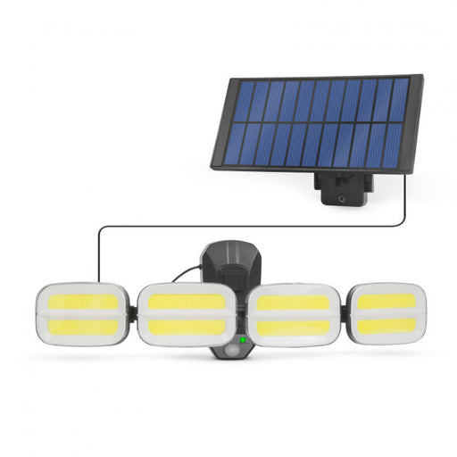 Reflector solar cu senzor de mișcare - cu unitate solară prin cablu - 8 LED-uri COB - aicuce.ro