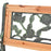 Banca de gradina cu spatar, model trandafiri, de lemn si cadru de metal, Maro, 122 x 54 x 73 cm - aicuce.ro