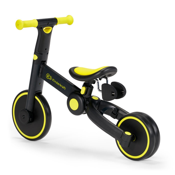 Bicicletă de Echilibru / Tricicletă Kinderkraft 4Trike, Black Volt