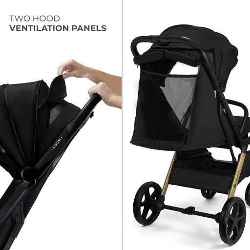 Cărucior Sport Kinderkraft Loom, 0-22 kg, Ink Black