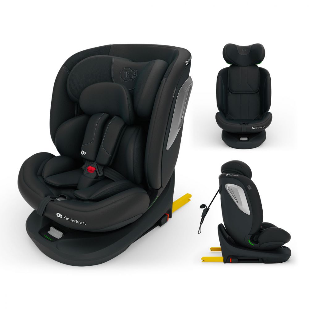 Scaun Auto Kinderkraft I-Grow 2 I-Size 40-150 cm, Black