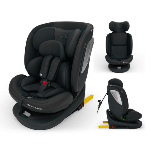 Scaun Auto Kinderkraft I-Grow 2 I-Size 40-150 cm, Black
