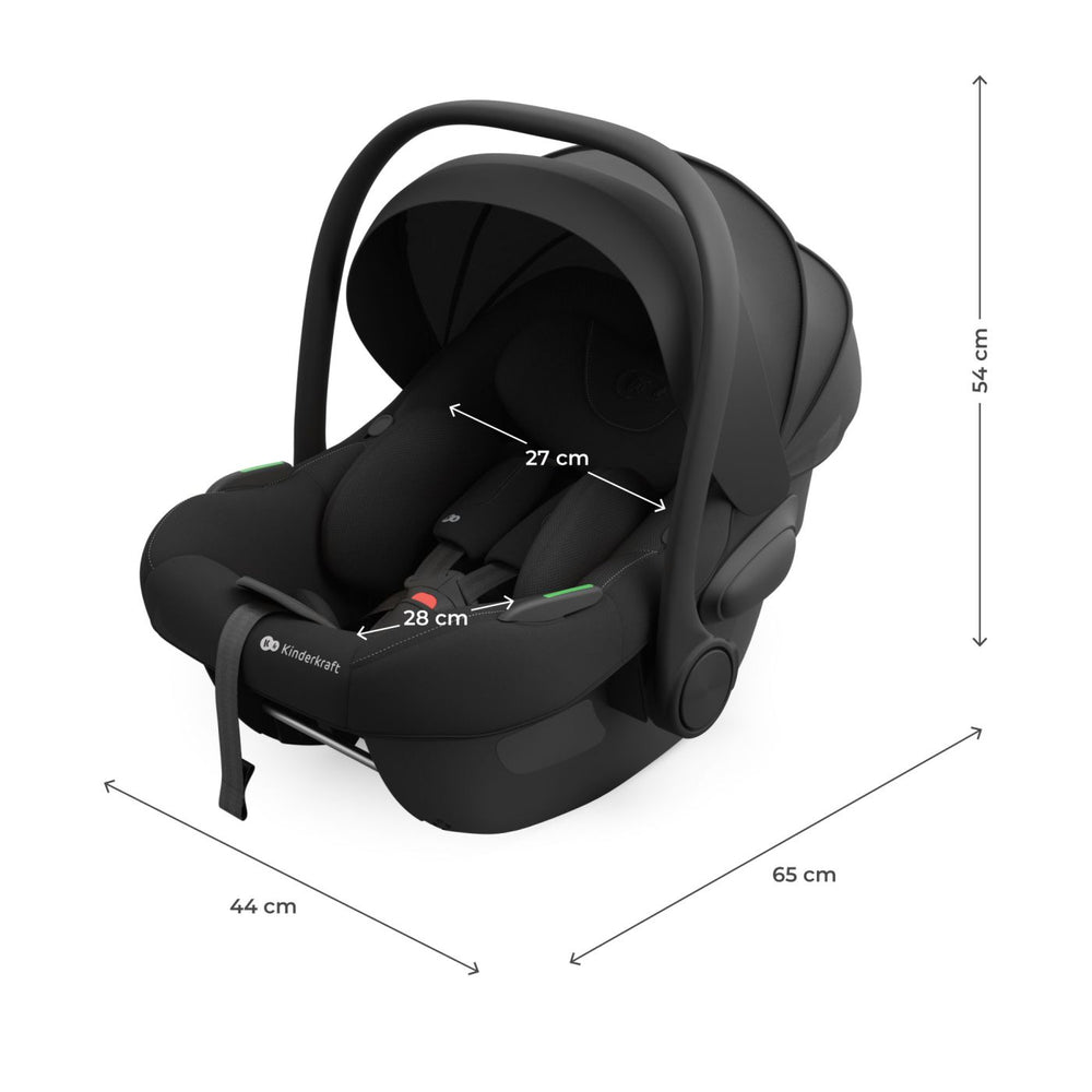 Scoică Auto Kinderkraft I-Lite 40-87 cm, Black