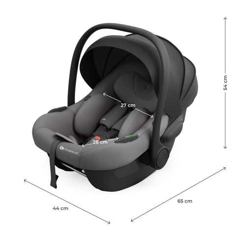 Scoică Auto Kinderkraft I-Lite 40-87 cm, Grey
