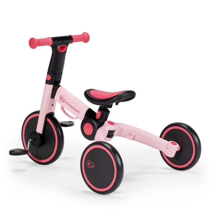Bicicletă de Echilibru / Tricicletă Kinderkraft 4Trike, Candy Pink