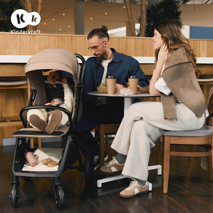 Cărucior Sport Kinderkraft Loom, 0-22 kg, Linen Beige