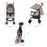 Cărucior Sport Kinderkraft Tik, Tip Umbrela,  Stone Beige