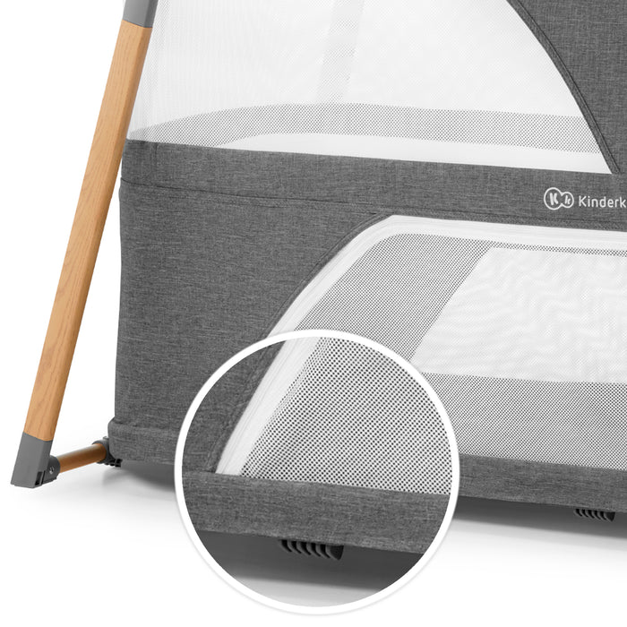 Pătuț Travel Kinderkraft Sofi, 4 in 1, Grey