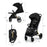 Cărucior Sport Kinderkraft Loom, 0-22 kg, Ink Black