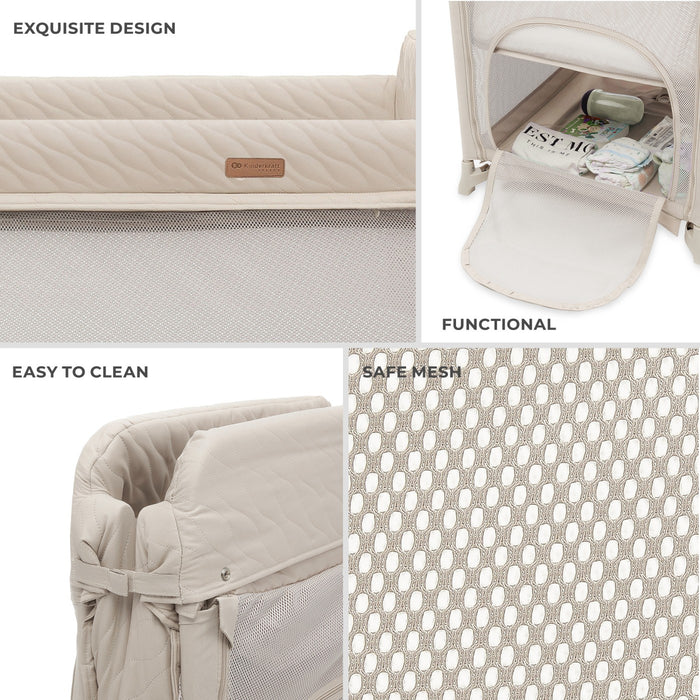 Pătuț de Călatorie Kinderkraft Moon Dream, Beige