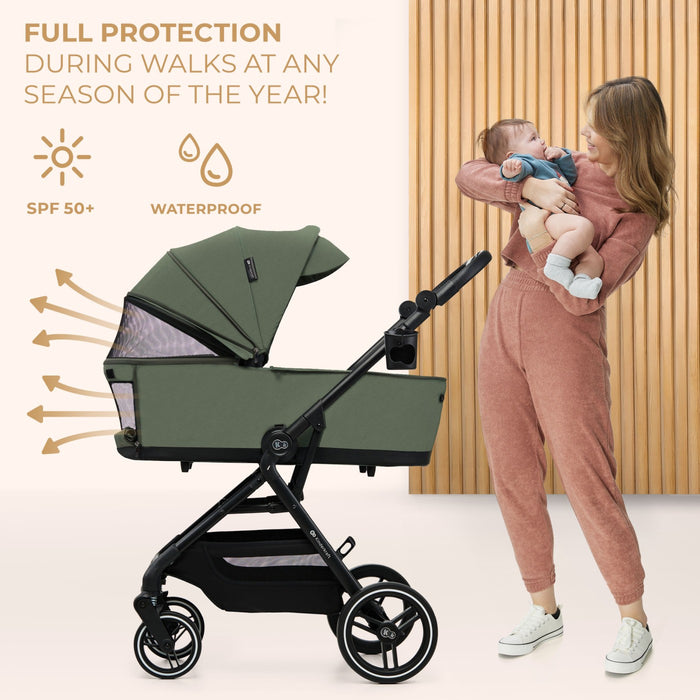 Cărucior Kinderkraft Yoxi 3In1 (Mink Pro) Mistic Green