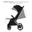Cărucior Sport Kinderkraft Loom, 0-22 kg, Ink Black
