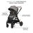Cărucior Kinderkraft Esme, 3 in 1, Moonlight Grey