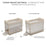 Pătuț de Călatorie Kinderkraft Moon Dream, Beige