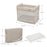 Pătuț de Călatorie Kinderkraft Moon Dream, Beige