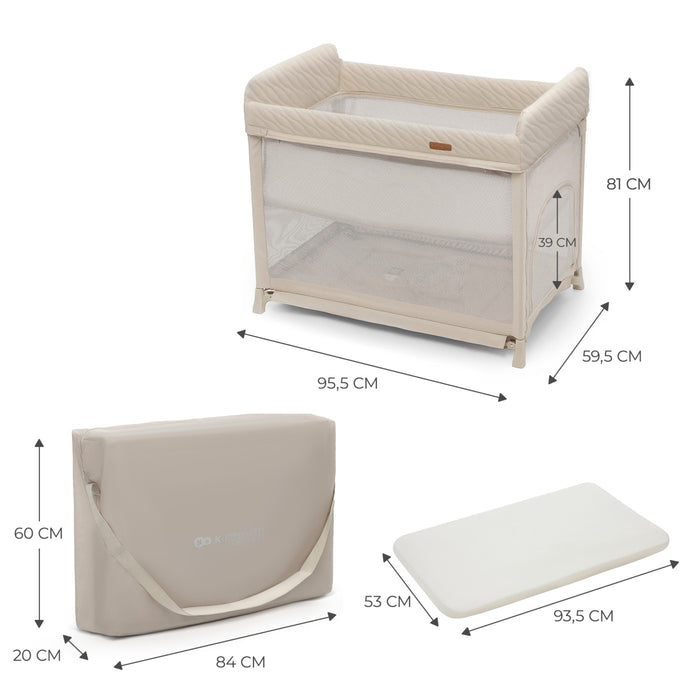 Pătuț de Călatorie Kinderkraft Moon Dream, Beige