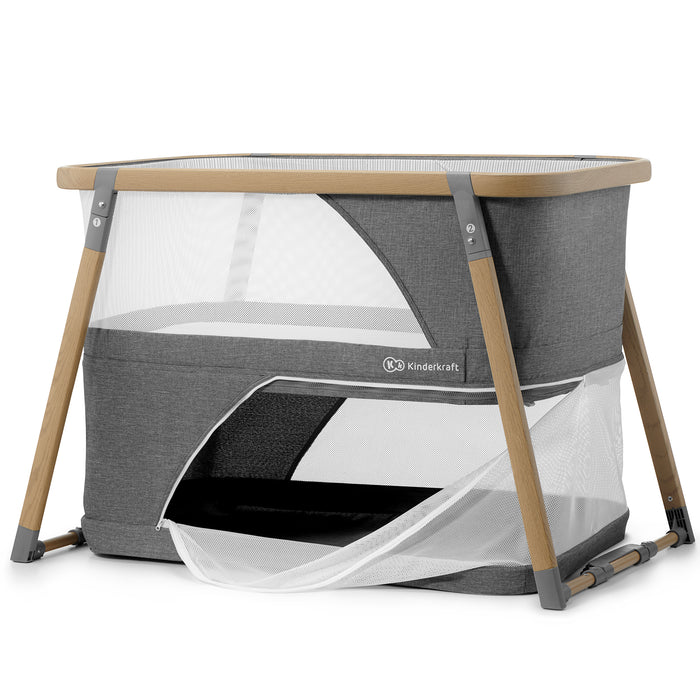 Pătuț Travel Kinderkraft Sofi, 4 in 1, Grey