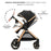 Cărucior Kinderkraft Esme, 3 in 1, Pure Black