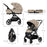 Cărucior Kinderkraft Yoxi 3In1 (Mink Pro) Bej Nisip