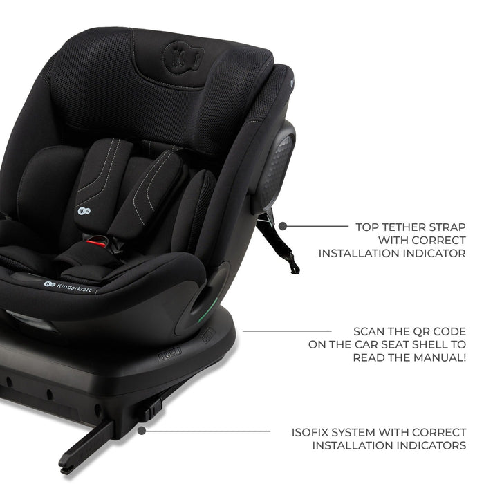 Scaun Auto Kinderkraft Xpedition 3 I-Size 40-150 cm, Black