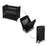 Pătuț de Calatorie Kinderkraft Moon Dream, Black