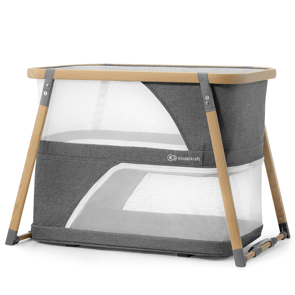 Pătuț Travel Kinderkraft Sofi, 4 in 1, Grey