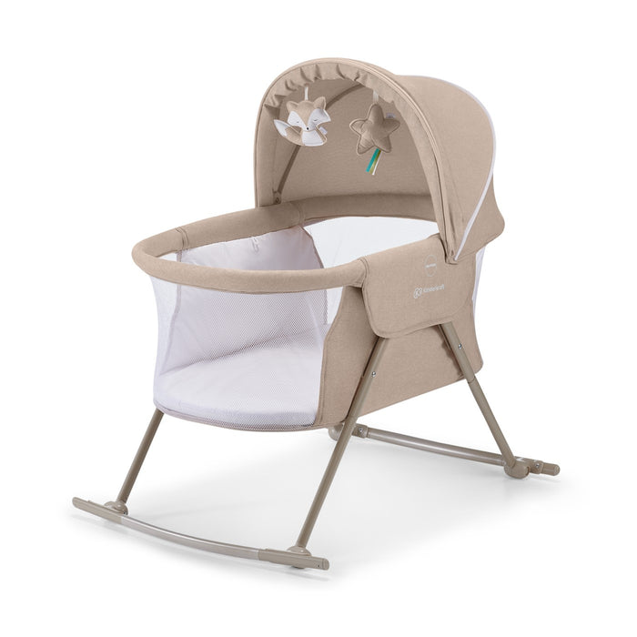 Pătuț Kinderkraft Lovi, 3 in 1, Beige
