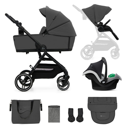Cărucior Kinderkraft Yoxi 3In1 (Mink Pro) Moon Grey