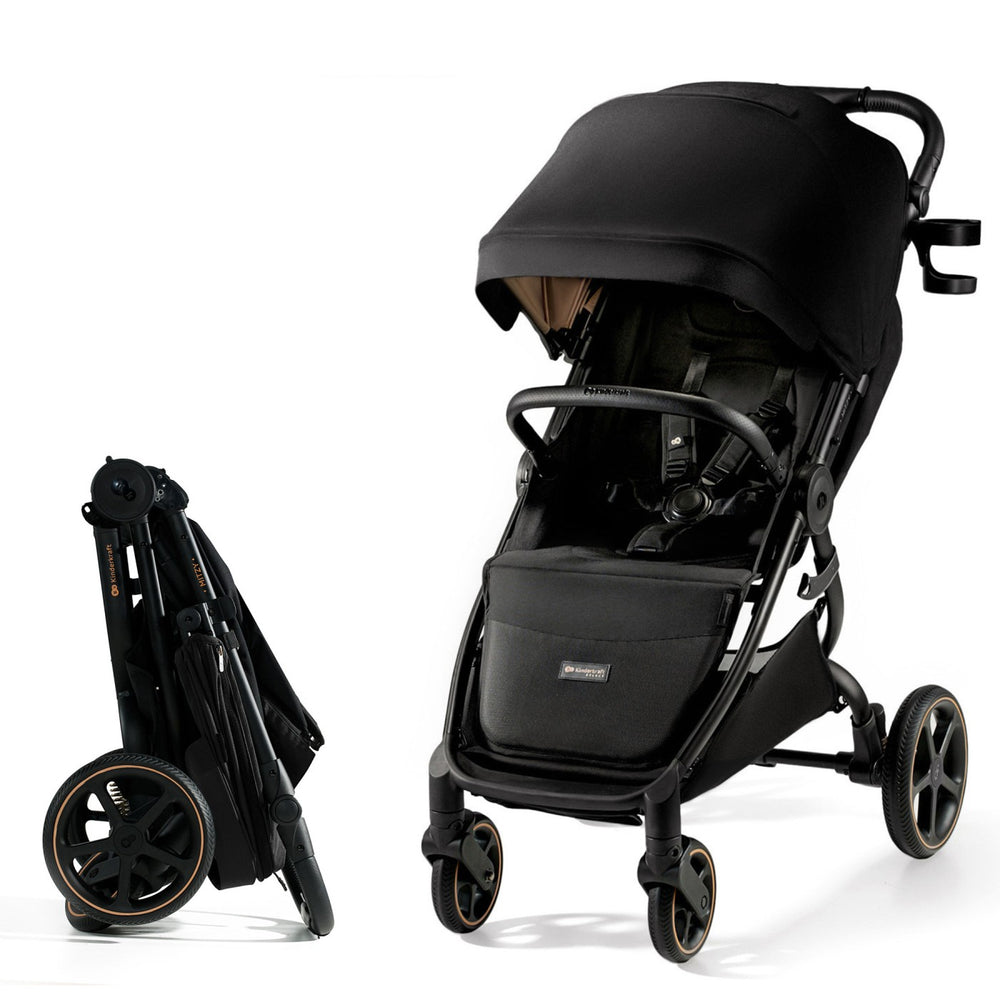 Cărucior Sport, Ultra Compact, Kinderkraft Mitzy, 0-22 kg, Black Ink