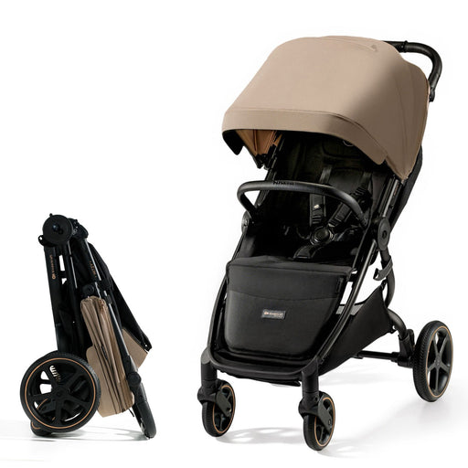 Cărucior Sport, Ultra Compact, Kinderkraft Mitzy, 0-22 kg, Linen Beige