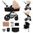 Cărucior Multifunctional Kinderkraft Moov 2 Air 4In1 Sand Beige