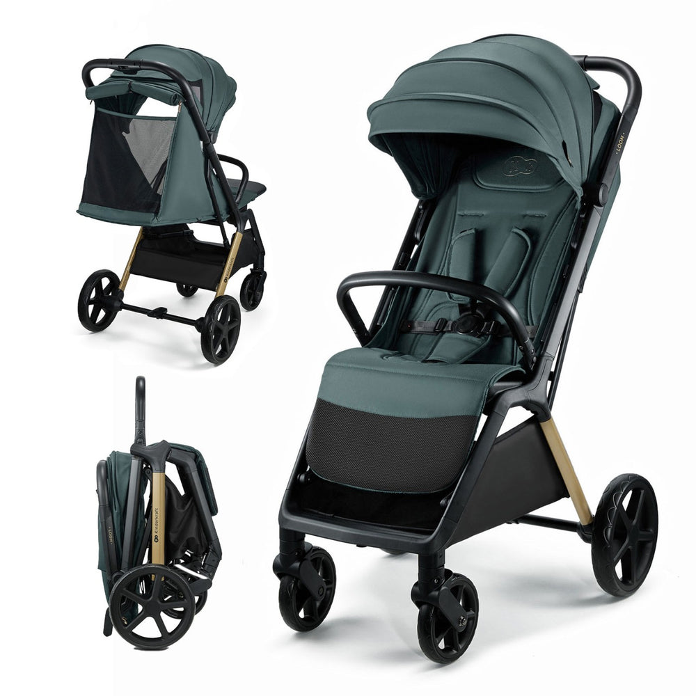 Cărucior Sport Kinderkraft Loom, 0-22 kg, Jade Green