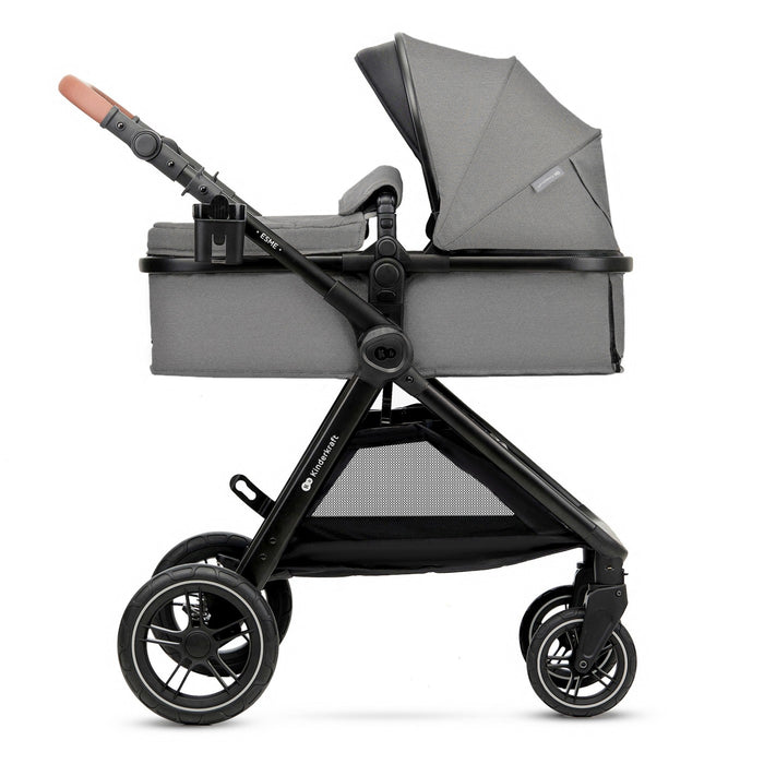 Cărucior Kinderkraft Esme, 3 in 1, Moonlight Grey