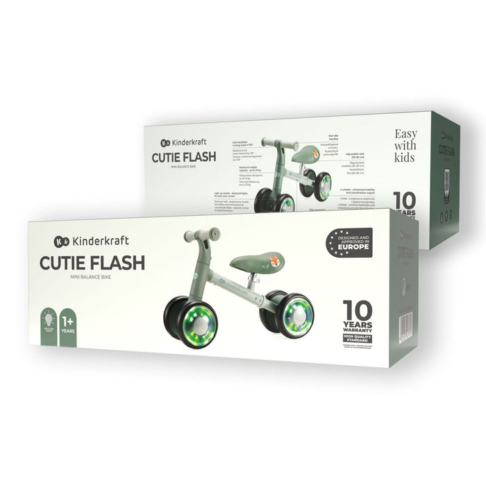 Bicicletă Echilibru Cutie Flash, Green