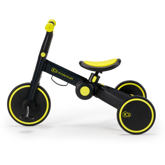 Bicicletă de Echilibru / Tricicletă Kinderkraft 4Trike, Black Volt