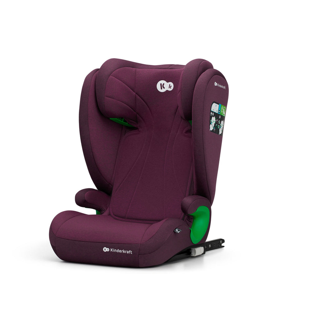 Scaun Auto Kinderkraft Junior Fix2, I-Size 100-150 cm, Cherry Red