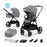 Cărucior Kinderkraft Nea, 2 in 1, Platinum Grey