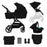 Cărucior Kinderkraft Yoxi 3In1 (Mink Pro) Pure Black