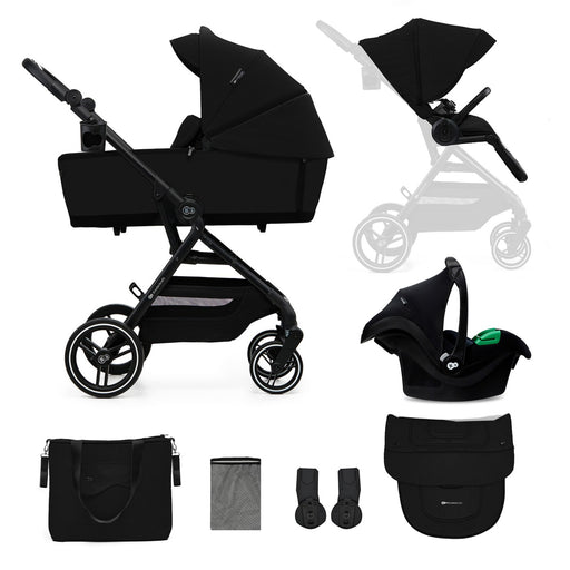 Cărucior Kinderkraft Yoxi 3In1 (Mink Pro) Pure Black