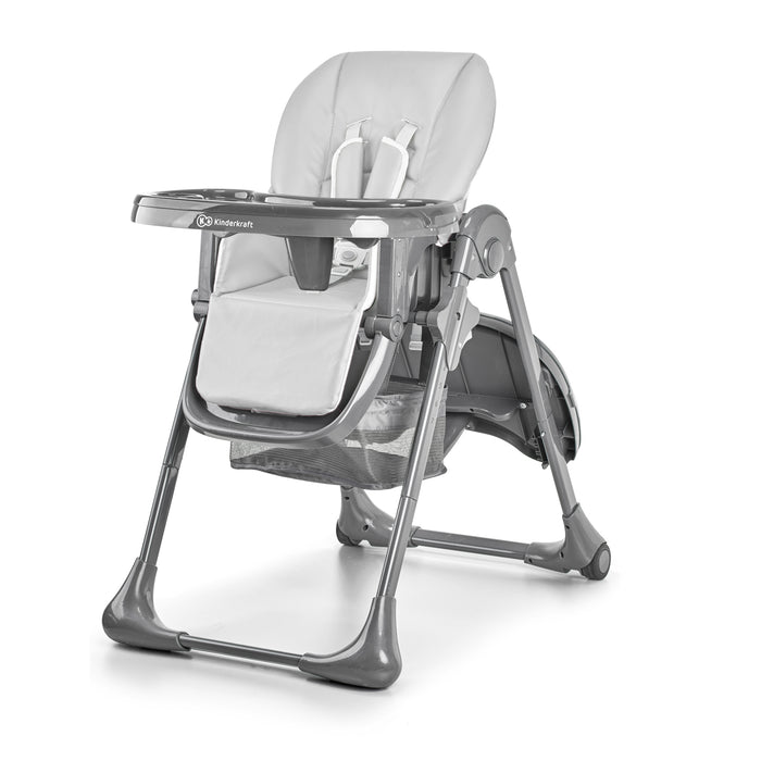 Scaun de Masă Kinderkraft Tastee, Pliabil, Grey