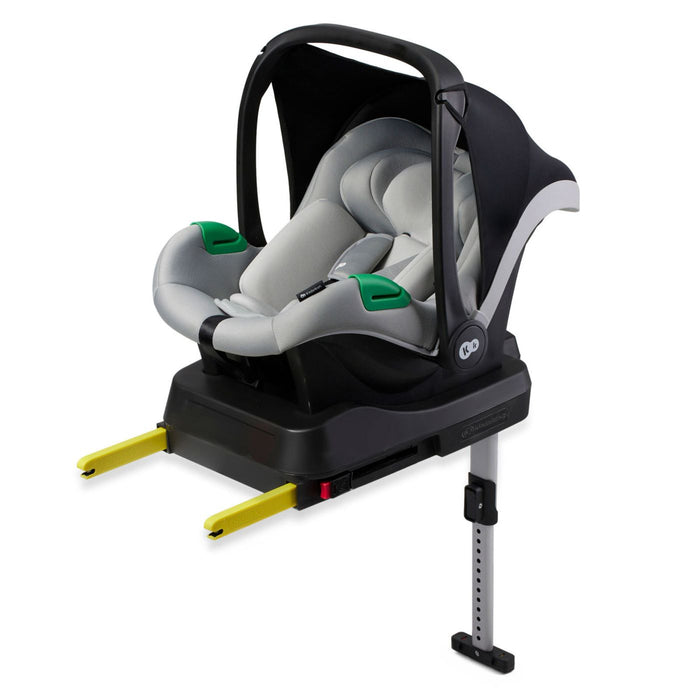 Scoică Auto Kinderkraft Mink Pro I-Size 40-75 cm + Bază Zestaw Grey