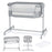 Pătuț Co-Sleeper Kinderkraft Neste Up, Full Light Grey