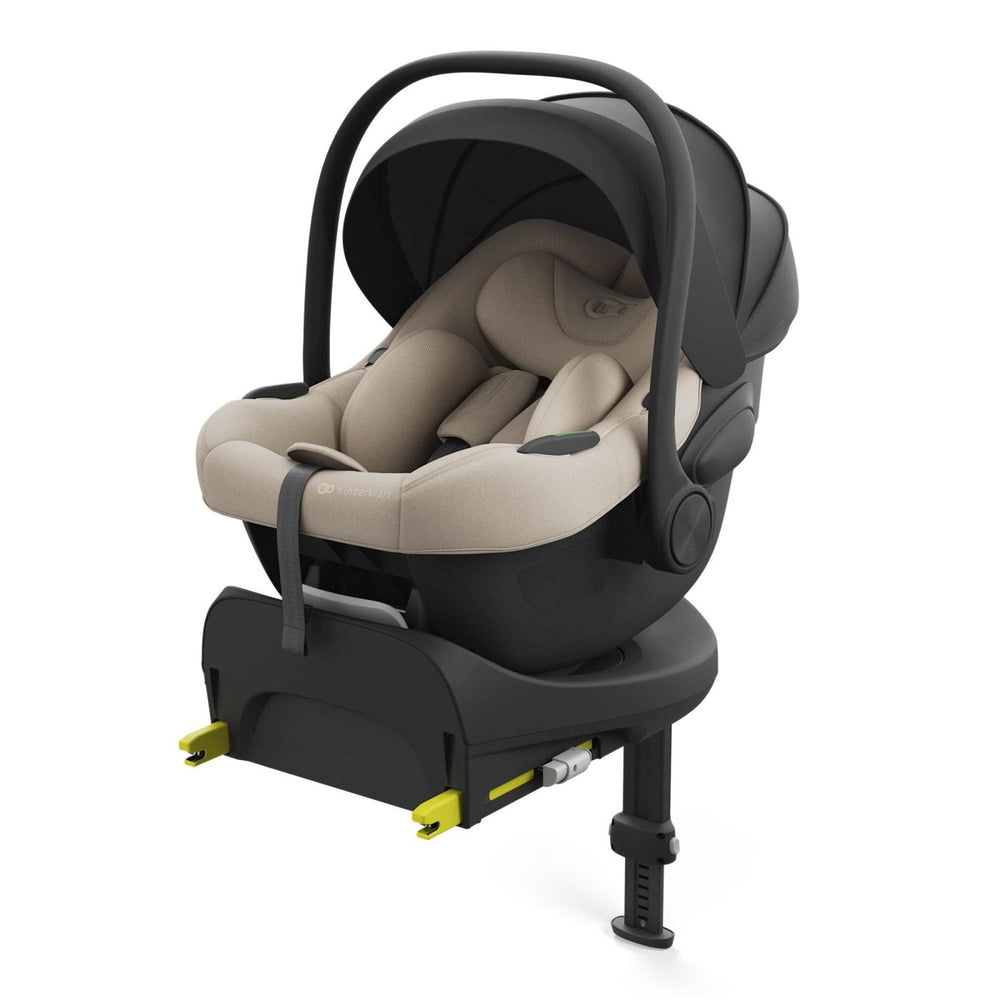 Scoică Auto Kinderkraft I-Lite cu Bază Endura Safe FX Beige