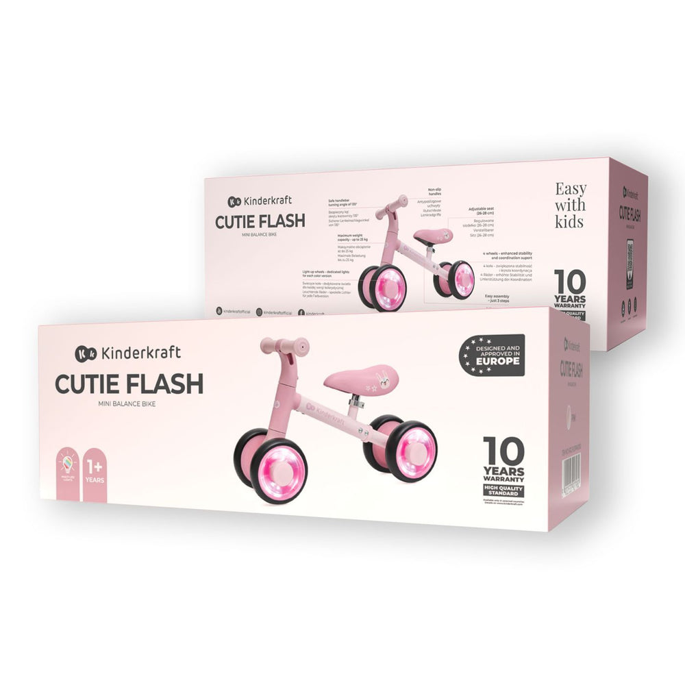 Bicicletă Echilibru Cutie Flash, Pink