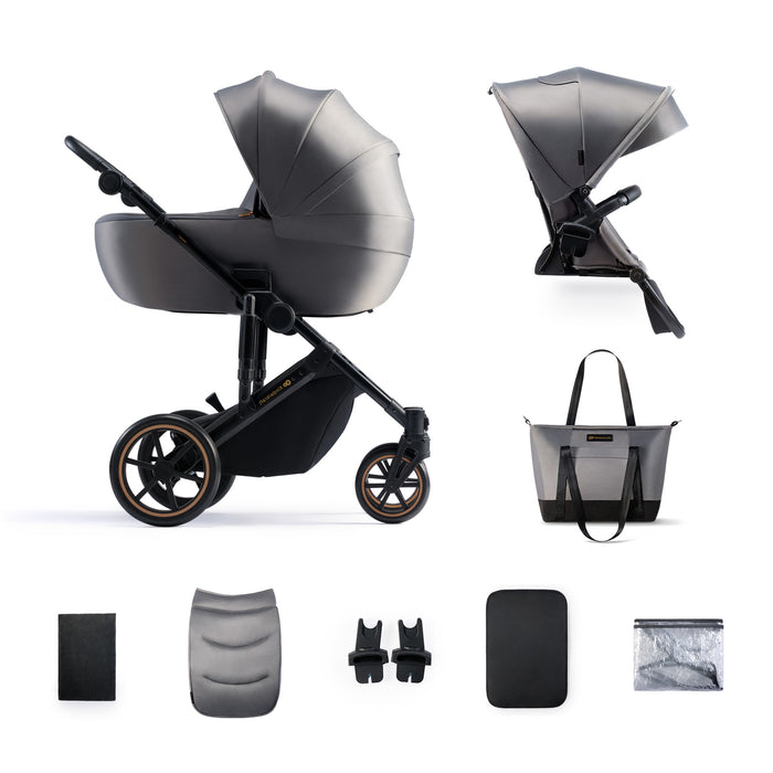 Cărucior 2 in 1 Kinderkraft Prime 2, Shadow Grey