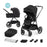 Cărucior Multifunctional 2In1 Kinderkraft Nea Night Black