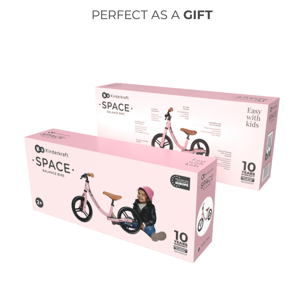 Bicicletă fără Pedale Kinderkraft Space Dark Pink