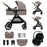 Cărucior Kinderkraft Esme Pro, 3 in 1, Sand Beige