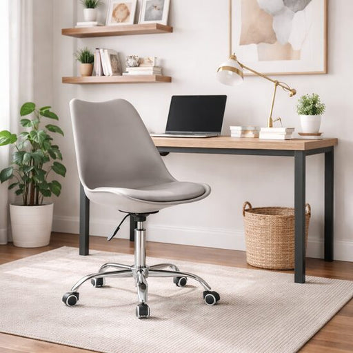 Scaun de birou, Artool, Alba, rotativ, PP, gri, 48x43x91.5 cm