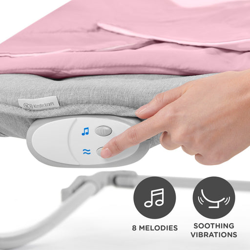 Sezlong 3 in 1, Kinderkraft Felio 2, Peony Rose
